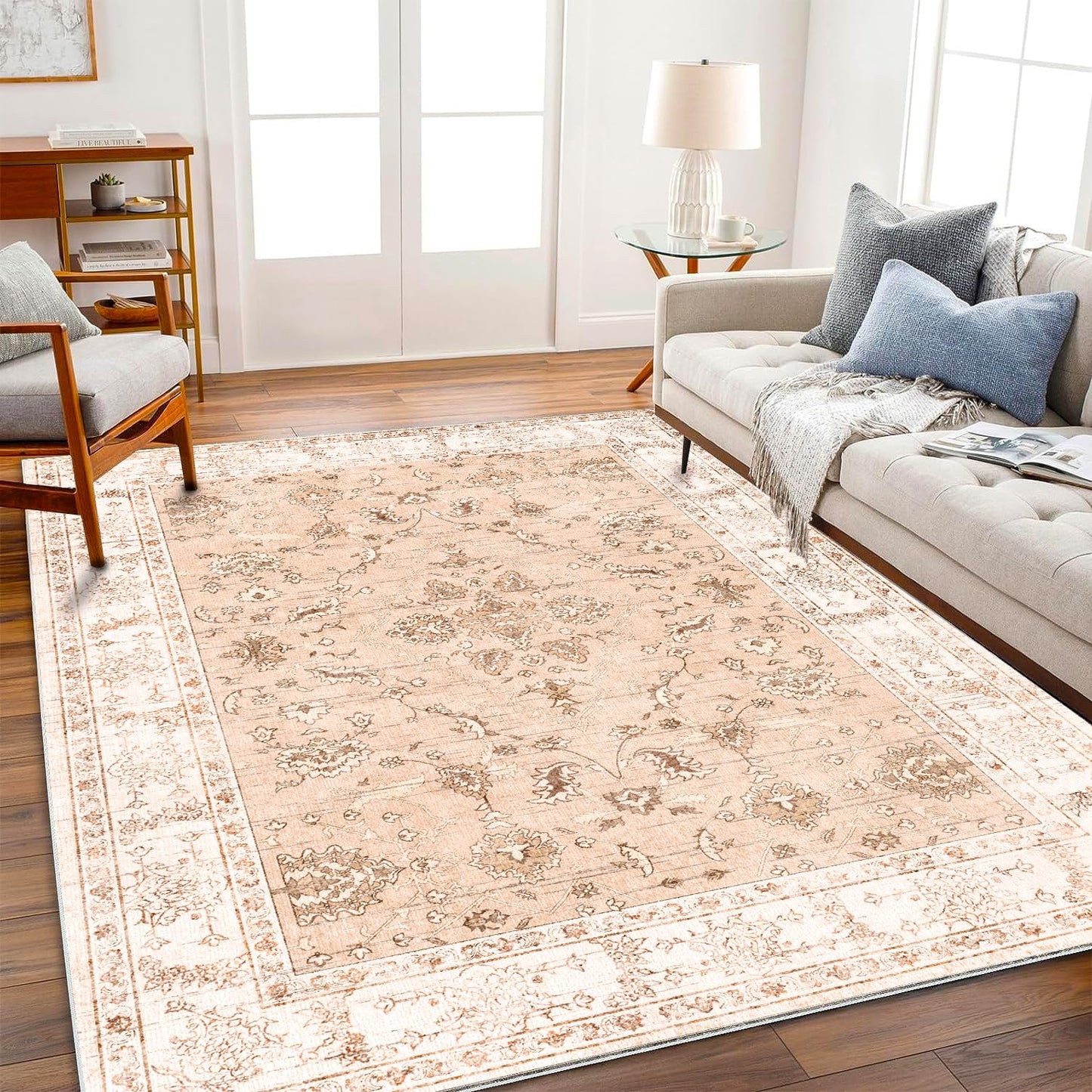 CHAMPLANT Area Rug Washable Living Room Non-Slip Kitchen Entryway Bedroom Carpet