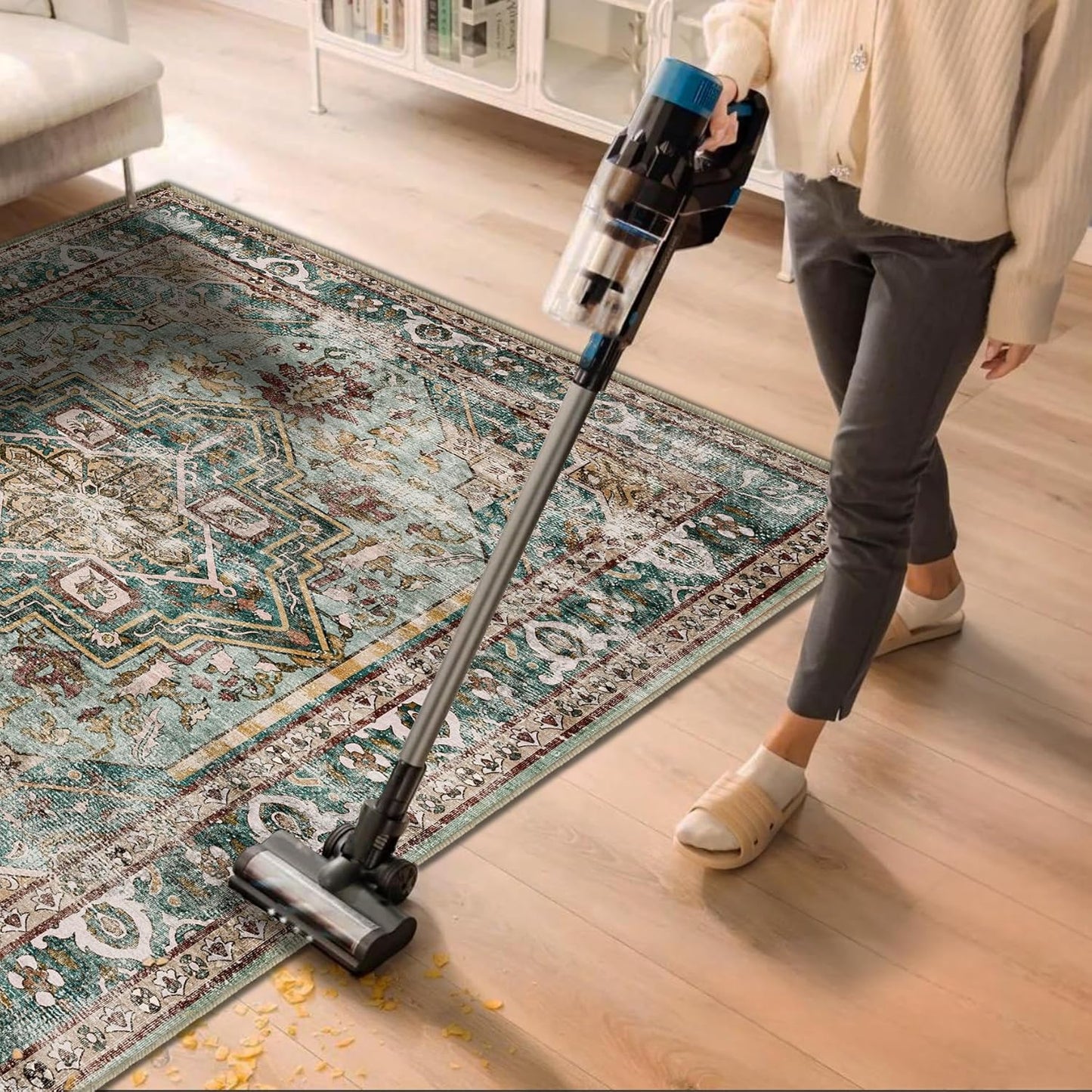 CHAMPLANT Area Rug Washable Living Room Non-Slip Kitchen Entryway Bedroom Carpet