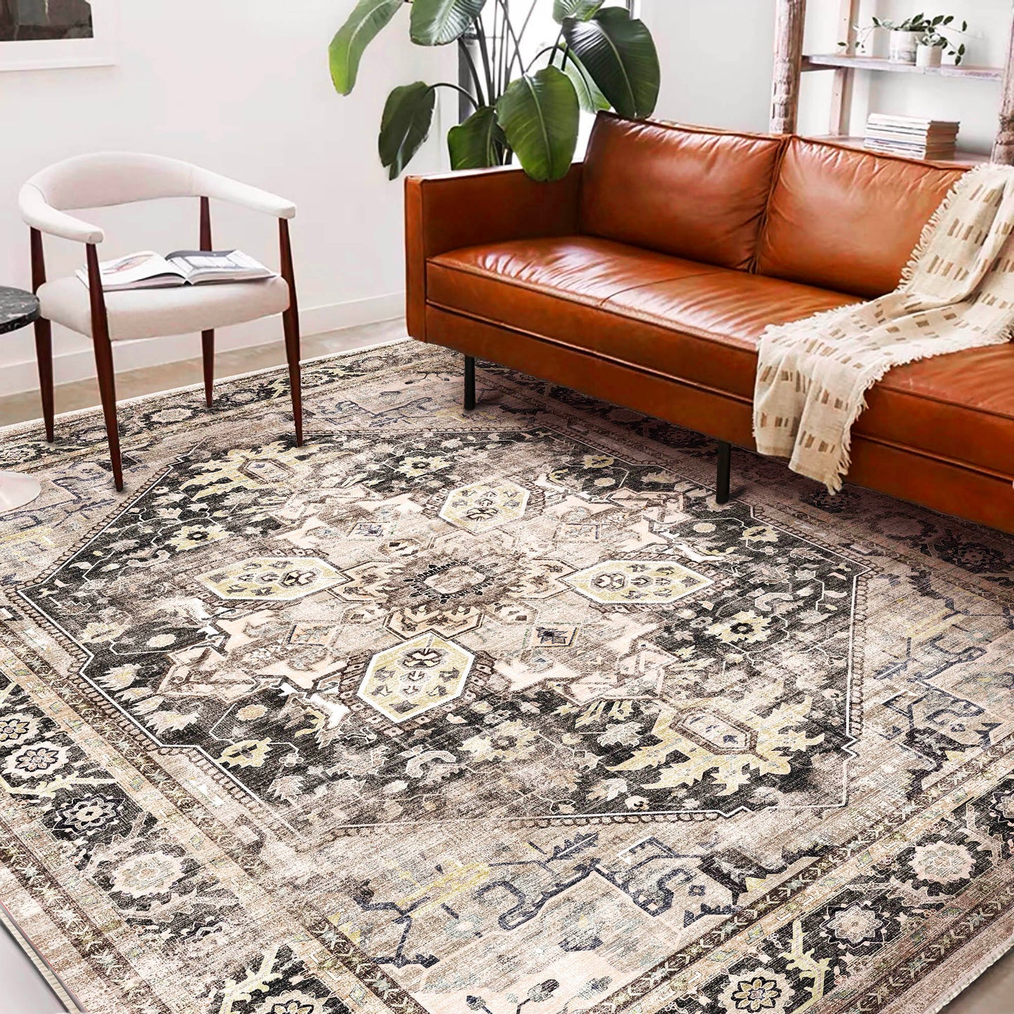 CHAMPLANT Area Rug Washable Living Room Non-Slip Kitchen Entryway Bedroom Carpet