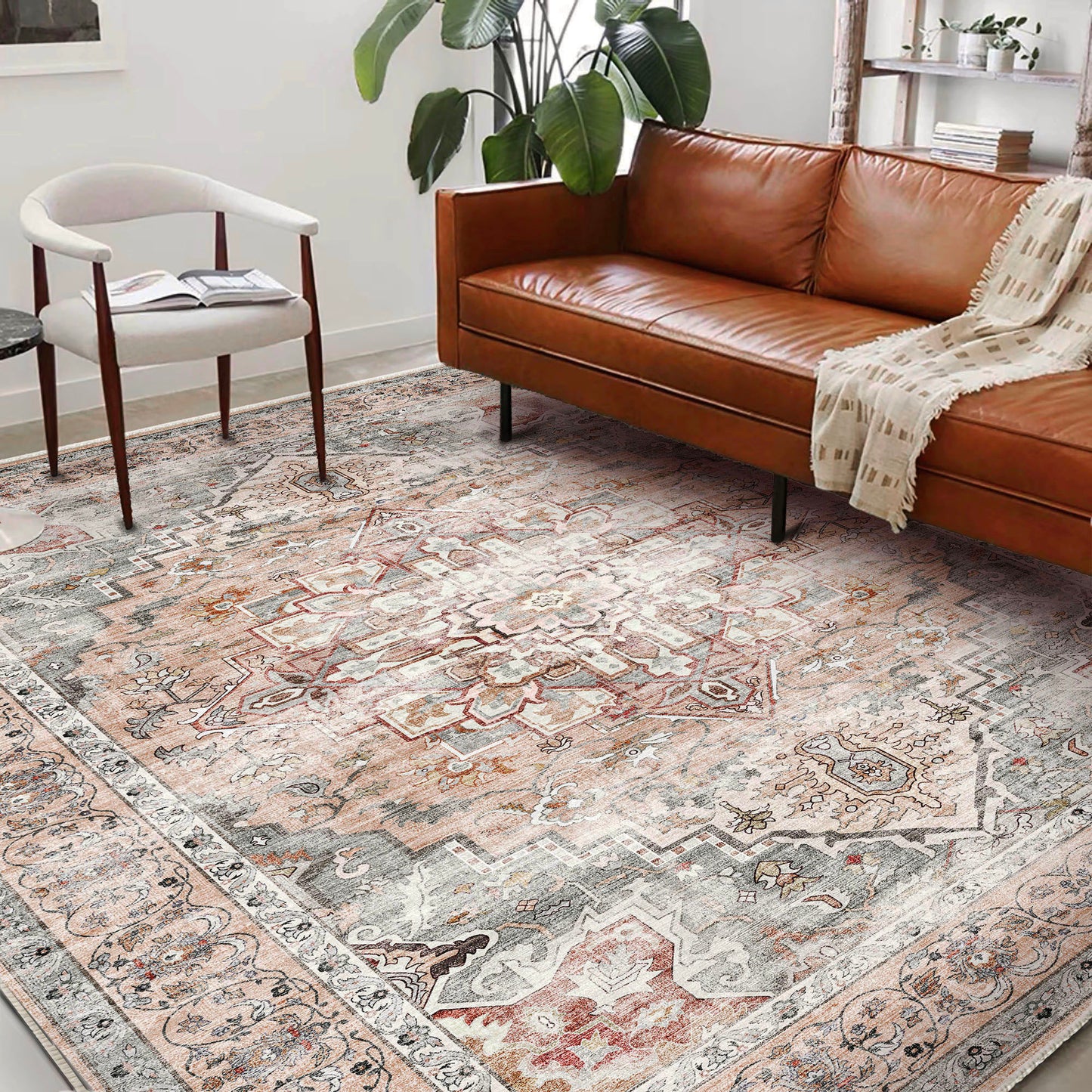 CHAMPLANT Area Rug Washable Living Room Non-Slip Kitchen Entryway Bedroom Carpet