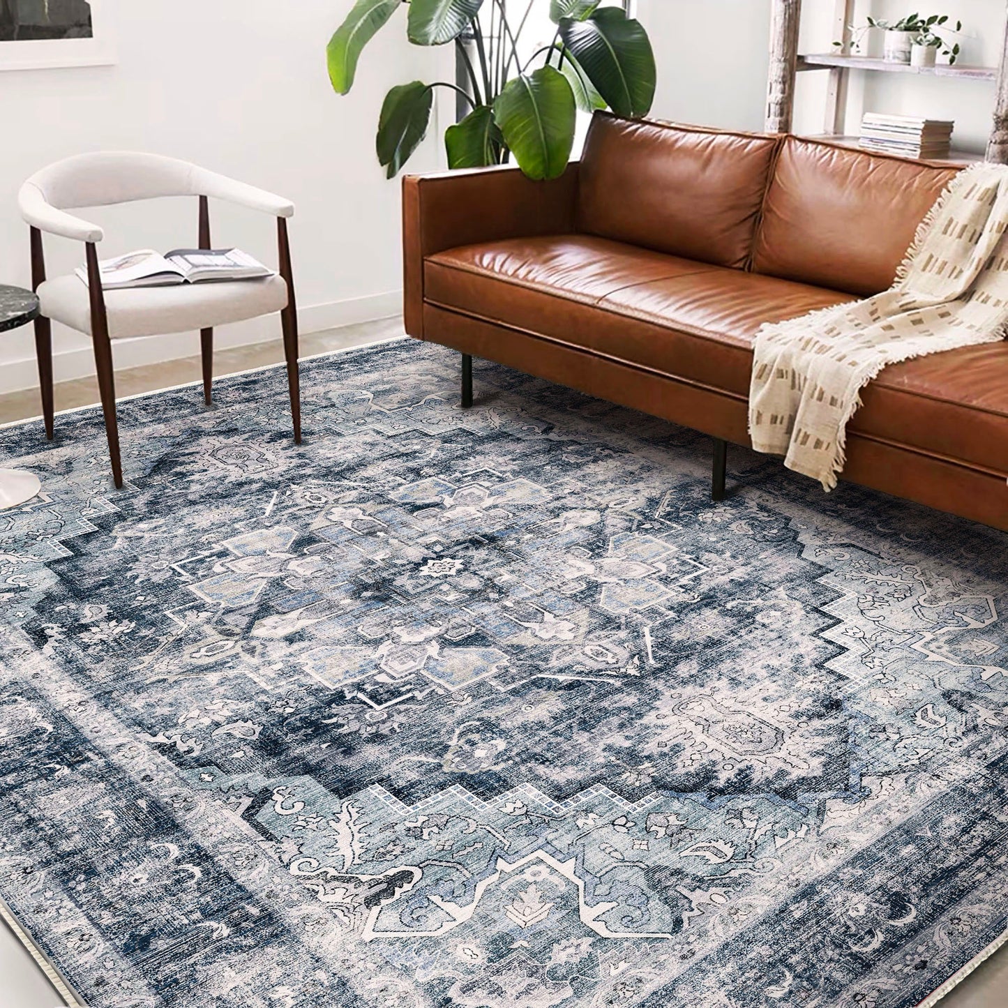 CHAMPLANT Area Rug Washable Living Room Non-Slip Kitchen Entryway Bedroom Carpet