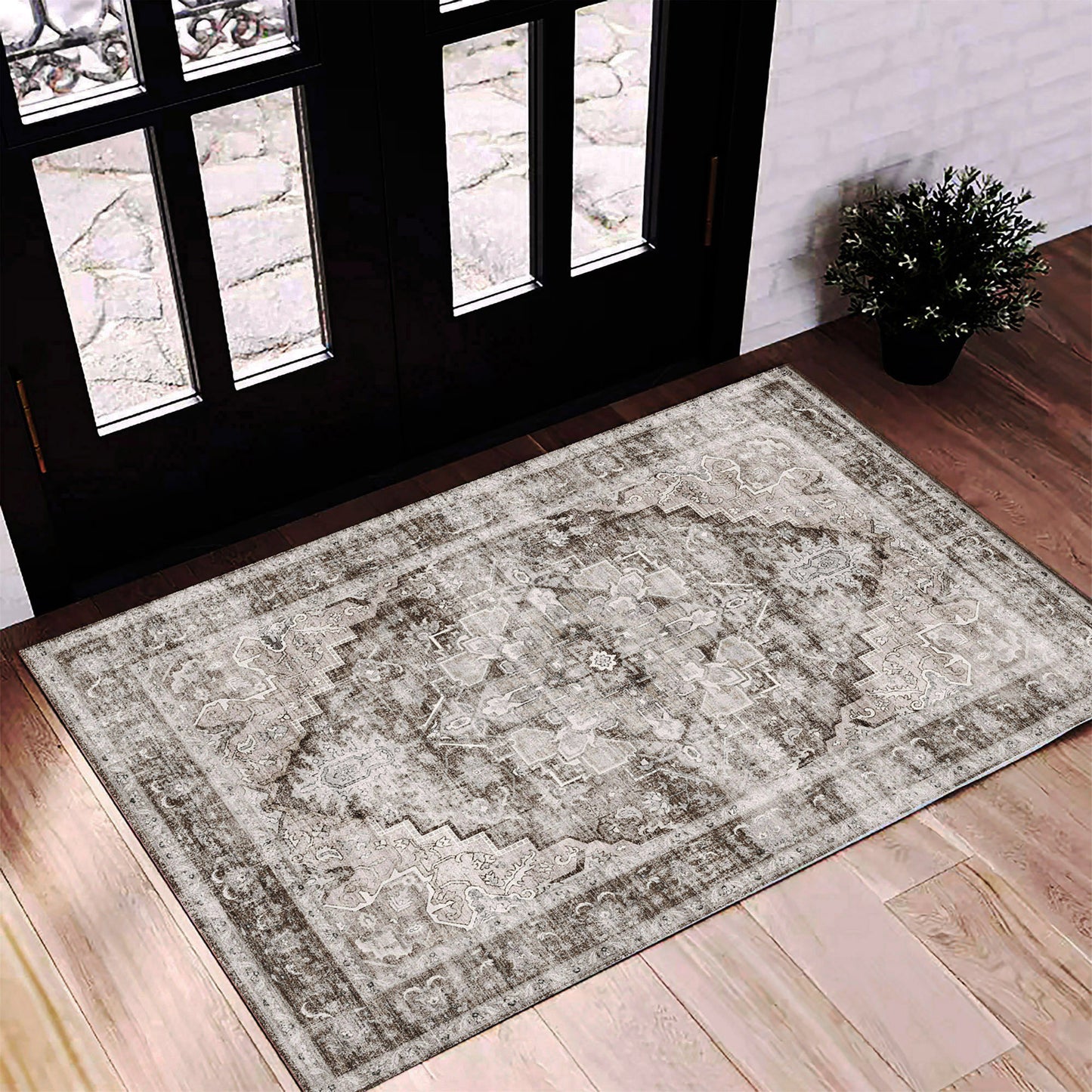 CHAMPLANT Area Rug Washable Living Room Non-Slip Kitchen Entryway Bedroom Carpet