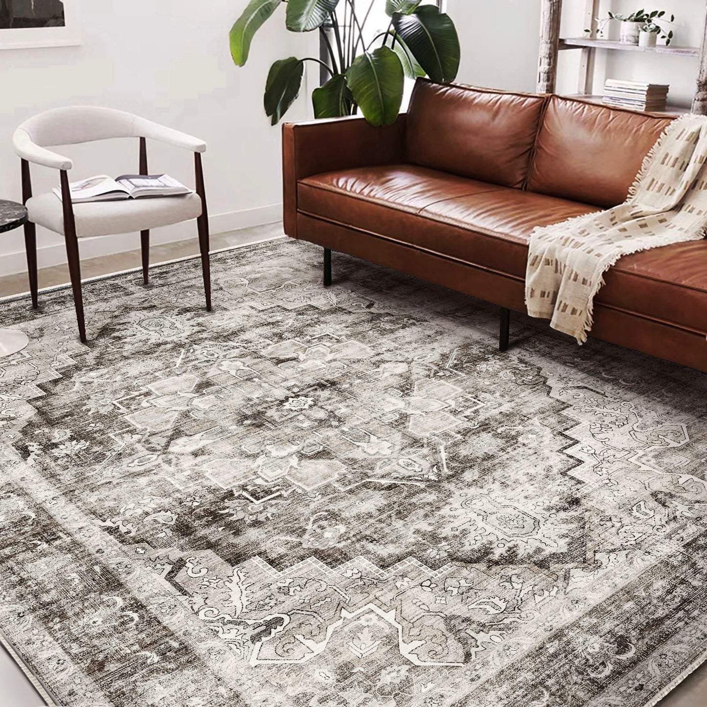 CHAMPLANT Area Rug Washable Living Room Non-Slip Kitchen Entryway Bedroom Carpet