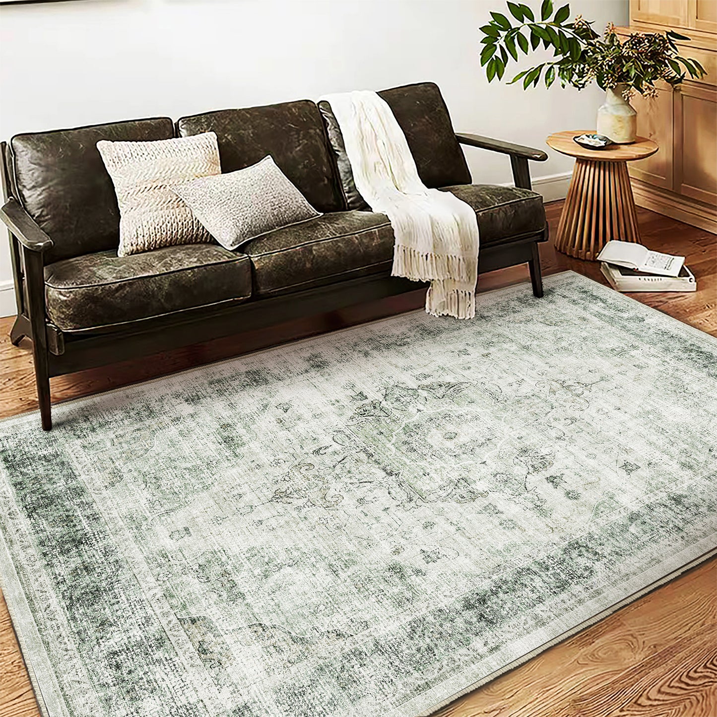 CHAMPLANT Area Rug Washable Living Room Non-Slip Kitchen Entryway Bedroom Carpet