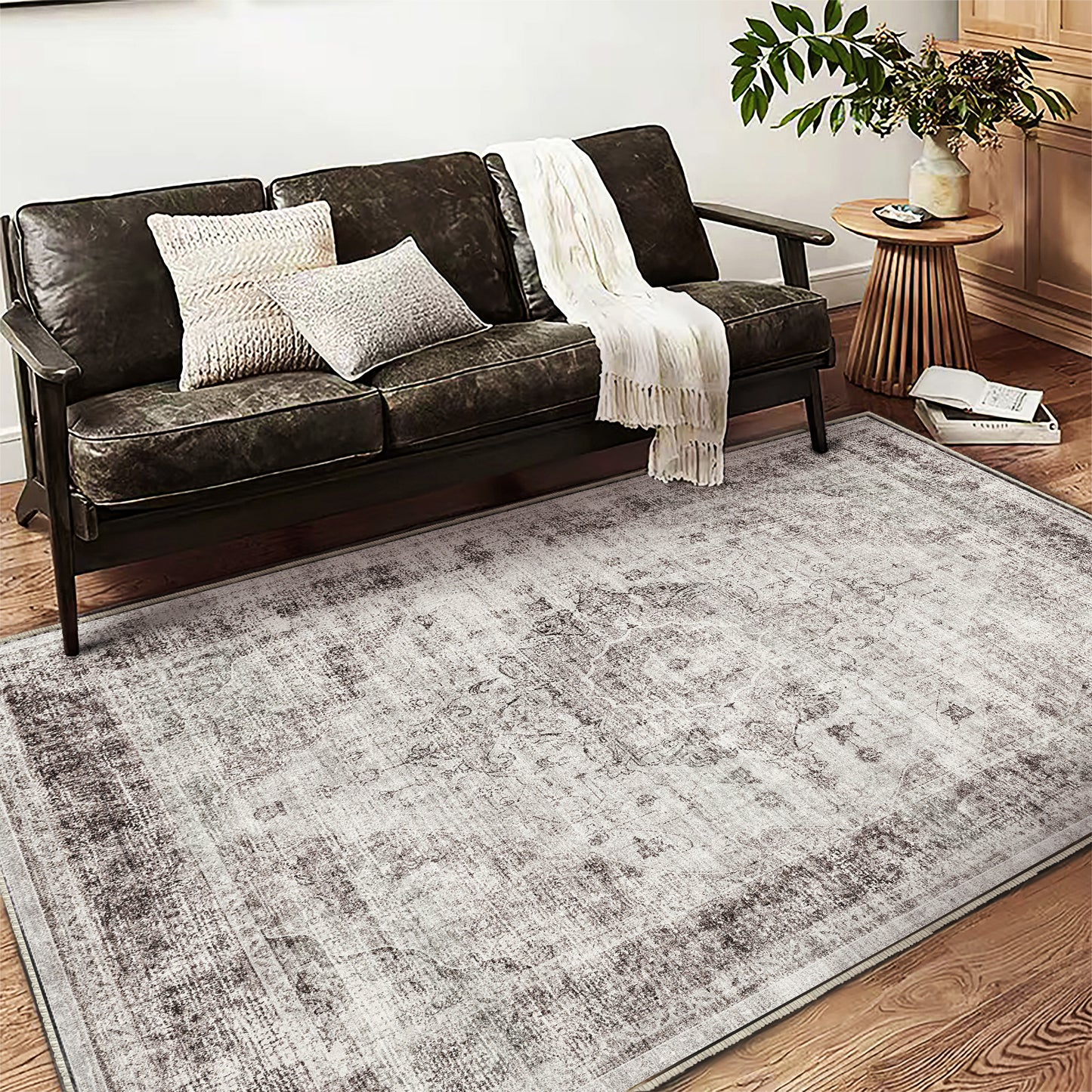 CHAMPLANT Area Rug Washable Living Room Non-Slip Kitchen Entryway Bedroom Carpet