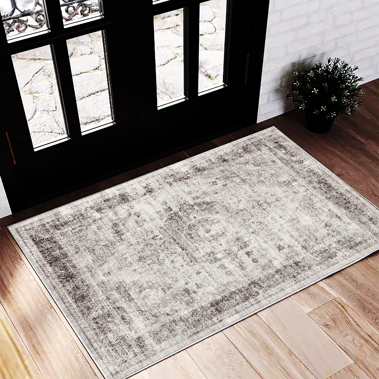 CHAMPLANT Area Rug Washable Living Room Non-Slip Kitchen Entryway Bedroom Carpet