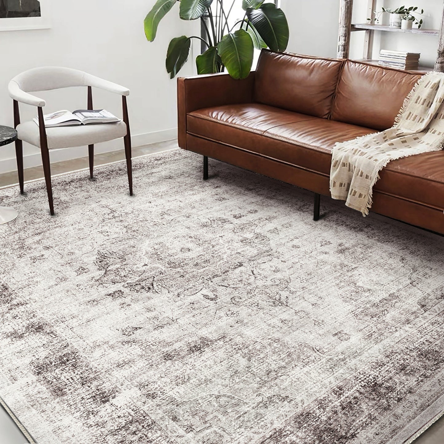 CHAMPLANT Area Rug Washable Living Room Non-Slip Kitchen Entryway Bedroom Carpet