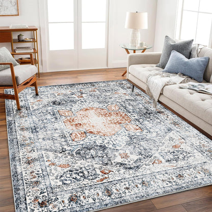 CHAMPLANT Area Rug Washable Living Room Non-Slip Kitchen Entryway Bedroom Carpet