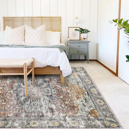 CHAMPLANT Area Rug Washable Living Room Non-Slip Kitchen Entryway Bedroom Carpet