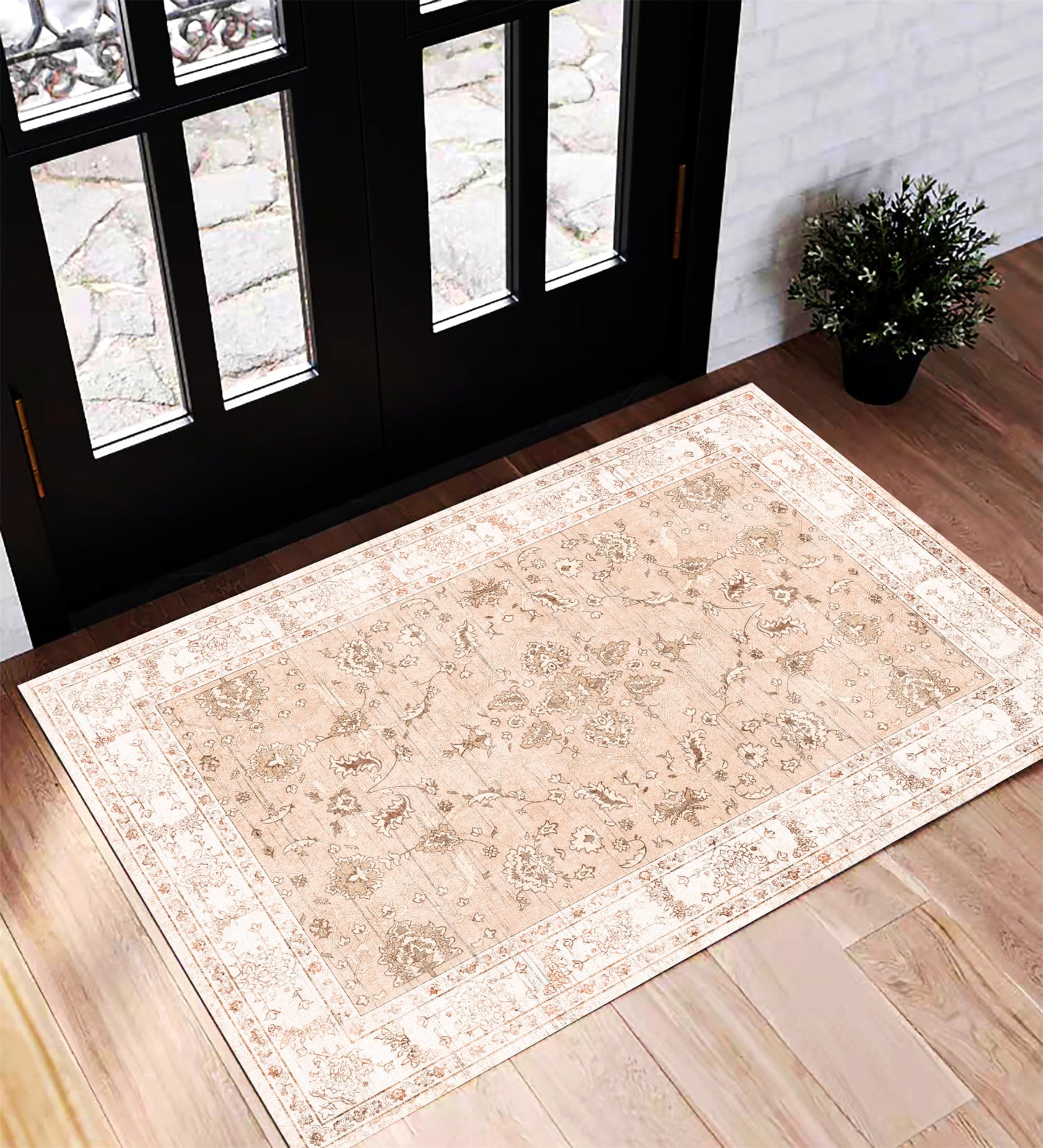 CHAMPLANT Area Rug Washable Living Room Non-Slip Kitchen Entryway Bedroom Carpet