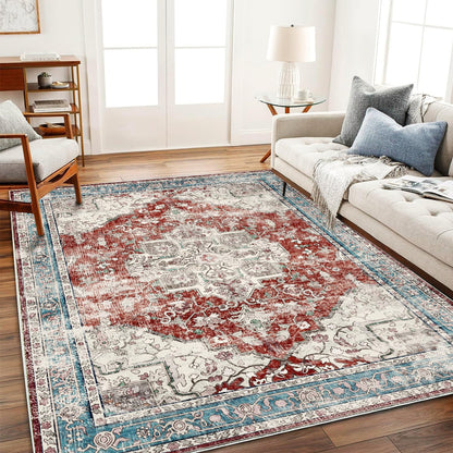 CHAMPLANT Area Rug Washable Living Room Non-Slip Kitchen Entryway Bedroom Carpet