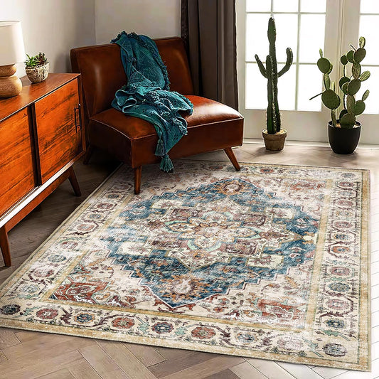 CHAMPLANT Area Rug Washable Living Room Non-Slip Kitchen Entryway Bedroom Carpet