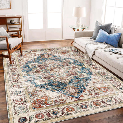 CHAMPLANT Area Rug Washable Living Room Non-Slip Kitchen Entryway Bedroom Carpet