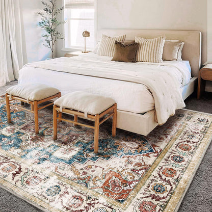 CHAMPLANT Area Rug Washable Living Room Non-Slip Kitchen Entryway Bedroom Carpet