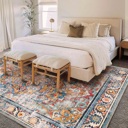 CHAMPLANT Area Rug Washable Living Room Non-Slip Kitchen Entryway Bedroom Carpet