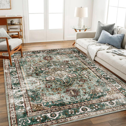 CHAMPLANT Area Rug Washable Living Room Non-Slip Kitchen Entryway Bedroom Carpet