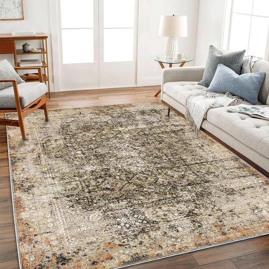 CHAMPLANT Area Rug Washable Living Room Non-Slip Kitchen Entryway Bedroom Carpet