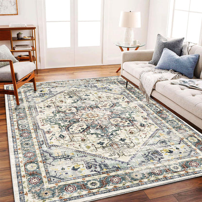 CHAMPLANT Area Rug Washable Living Room Non-Slip Kitchen Entryway Bedroom Carpet
