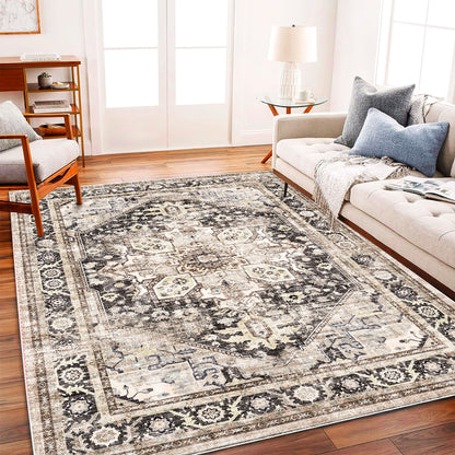 CHAMPLANT Area Rug Washable Living Room Non-Slip Kitchen Entryway Bedroom Carpet