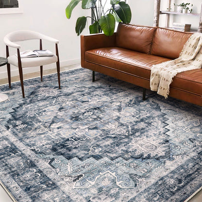 CHAMPLANT Area Rug Washable Living Room Non-Slip Kitchen Entryway Bedroom Carpet