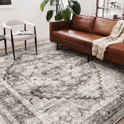 CHAMPLANT Area Rug Washable Living Room Non-Slip Kitchen Entryway Bedroom Carpet
