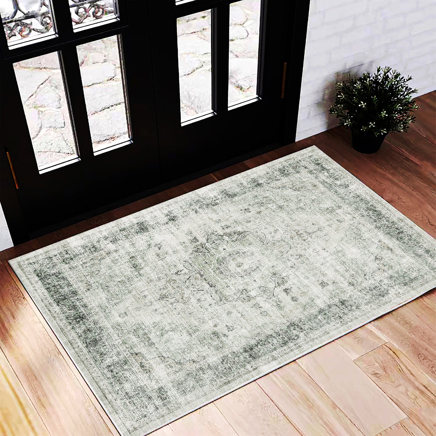 CHAMPLANT Area Rug Washable Living Room Non-Slip Kitchen Entryway Bedroom Carpet