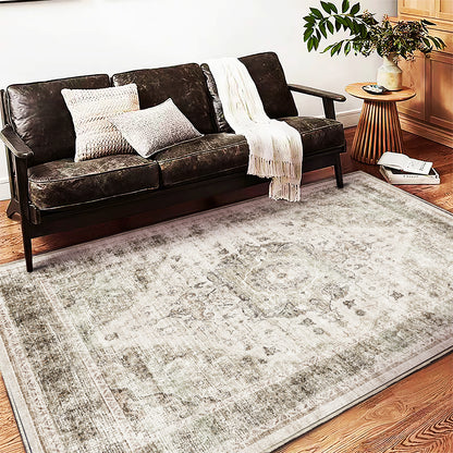 CHAMPLANT Area Rug Washable Living Room Non-Slip Kitchen Entryway Bedroom Carpet