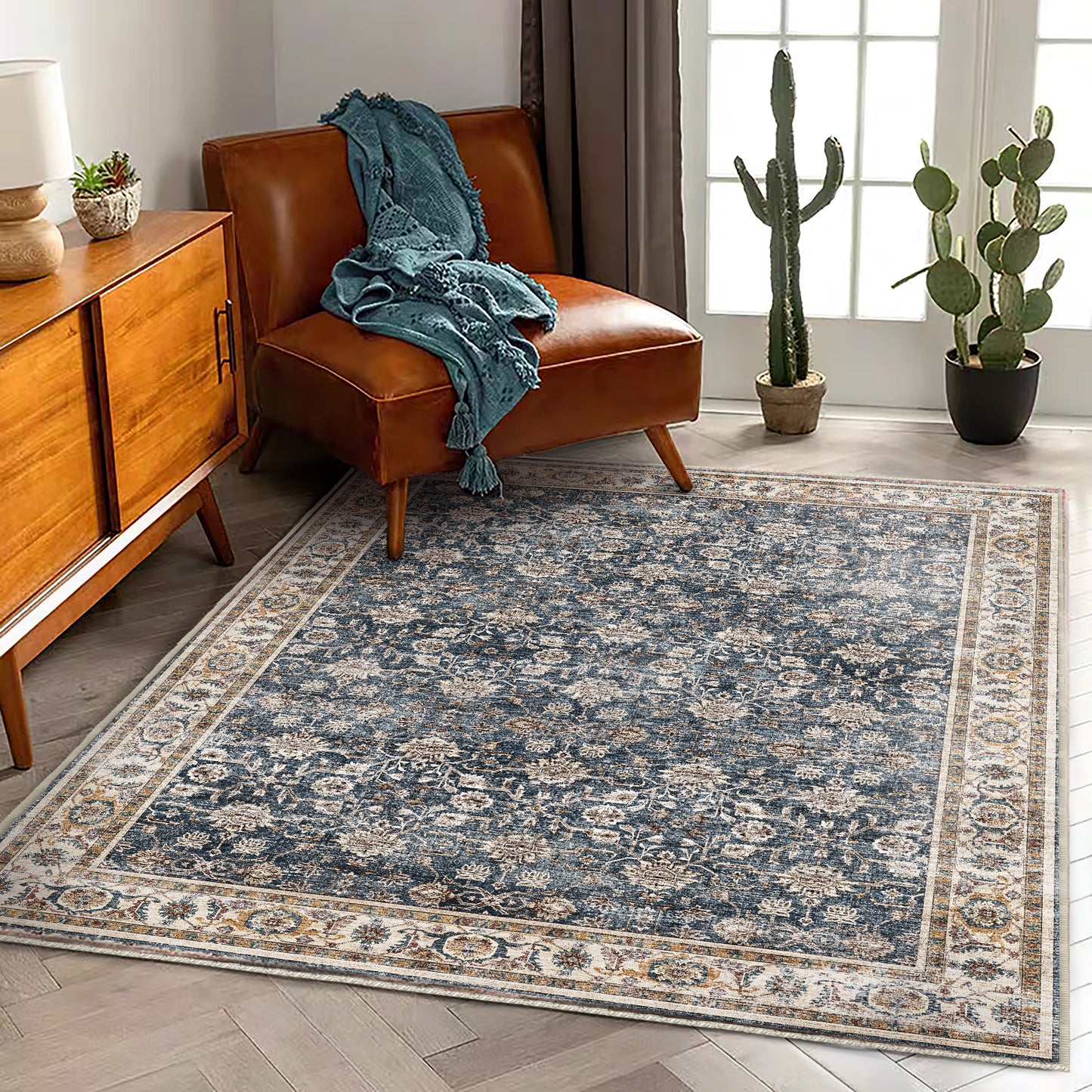 CHAMPLANT Area Rug Washable Living Room Non-Slip Kitchen Entryway Bedroom Carpet