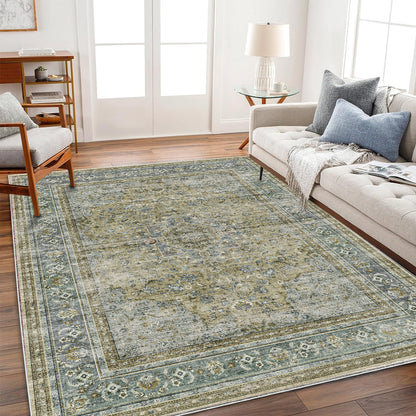 CHAMPLANT Area Rug Washable Living Room Non-Slip Kitchen Entryway Bedroom Carpet