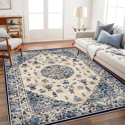 CHAMPLANT Area Rug Washable Living Room Non-Slip Kitchen Entryway Bedroom Carpet