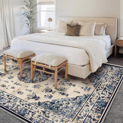 CHAMPLANT Area Rug Washable Living Room Non-Slip Kitchen Entryway Bedroom Carpet
