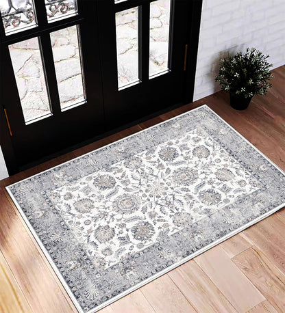 CHAMPLANT Retro Boho Design Area Rug Washable Living Room Non-Slip Kitchen Entryway Bathroom Bedroom Office Carpet